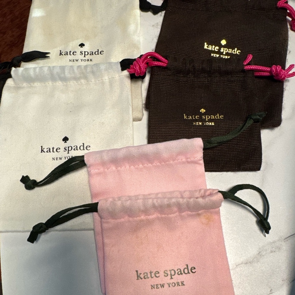 Kate Spade Pink, Cream, and Brown Pouch Sets